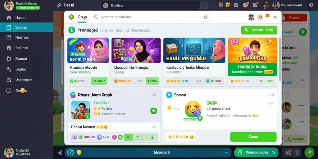 Tampilan awal yang menarik dan intuitif.