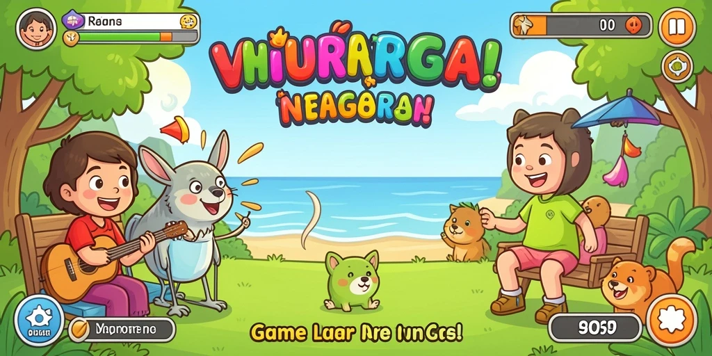 Tampilan antarmuka game yang menarik dan mudah dinavigasi.