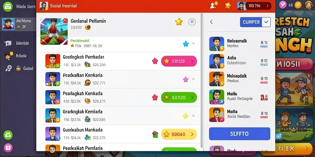 Tampilan awal game yang menarik dan mudah dipahami.