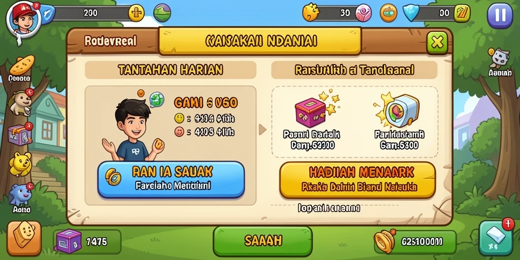 Tampilan awal yang menarik dan ramah pengguna.