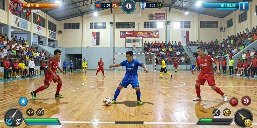 Tampilan level awal yang menarik dan penuh warna.