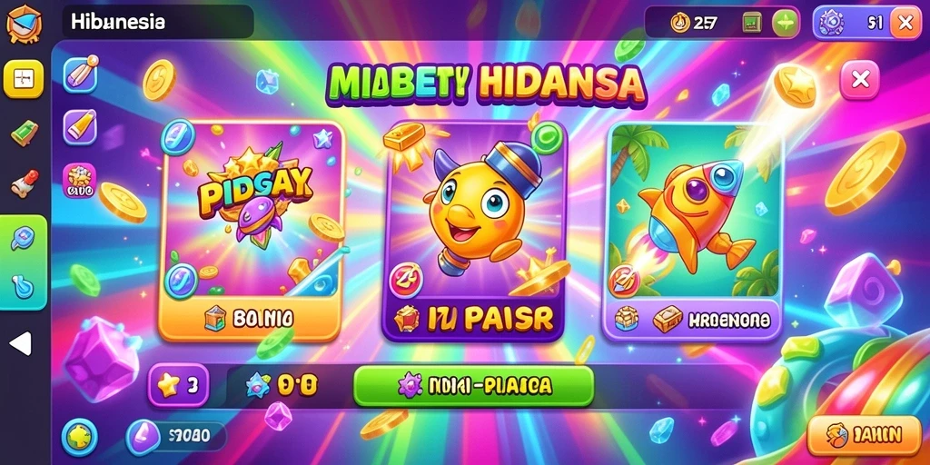 Tampilan menu utama PK95 yang menarik dan intuitif.